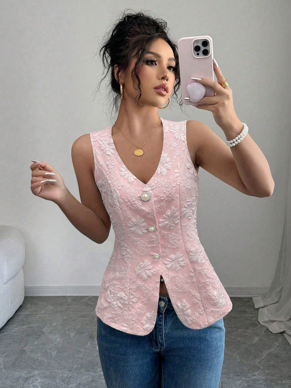 H&M Ladies Sleeveless Summer Fashion Tank Top Elegant Slimming